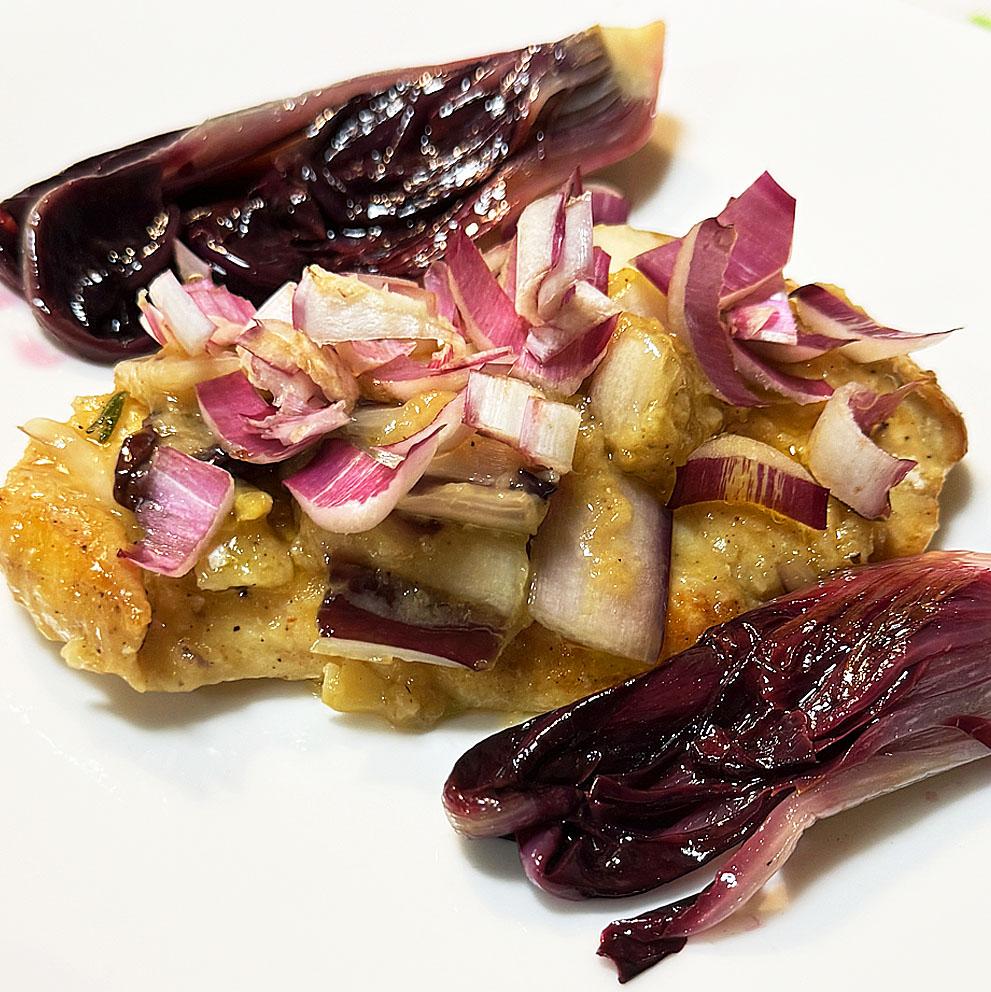  Hähnchenbrust mit Radicchio