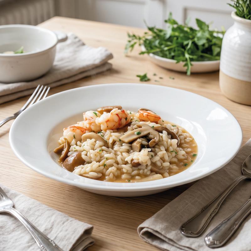 Risotto aus Land und Meer